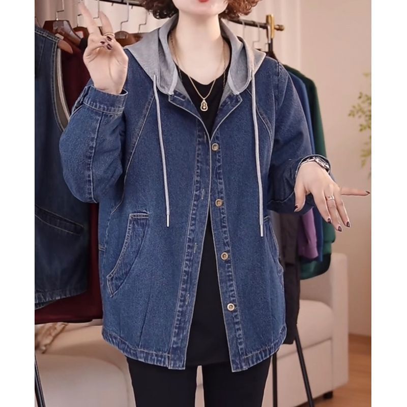 Women Fashion Jeans Top - جاكيت دينيم أوروبي عالي الجودة للنساء،