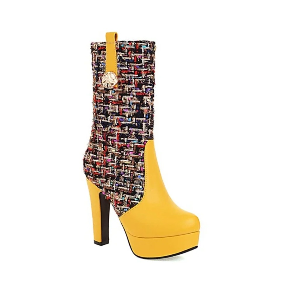 Women'S Fashion Riding Boots - حذاء برقبة للركبة للنساء مصمم مثير