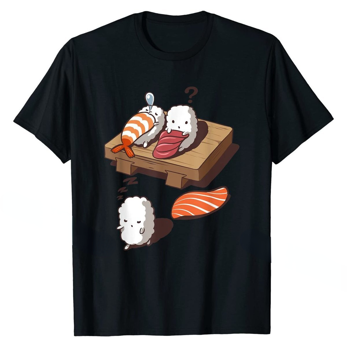 Women'S Fashion Graphic Tees - مضحك اليابانية نيجيري السوشي النوم المشي