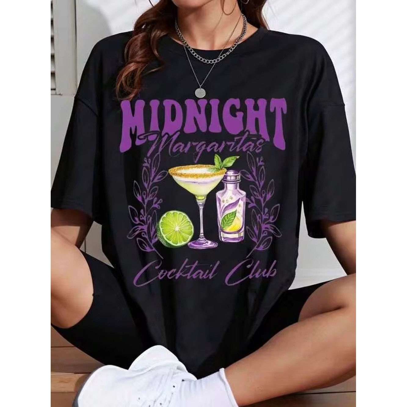 Women'S Fashion Graphic Tees - تي شيرت نسائي من Midnight Margaritas