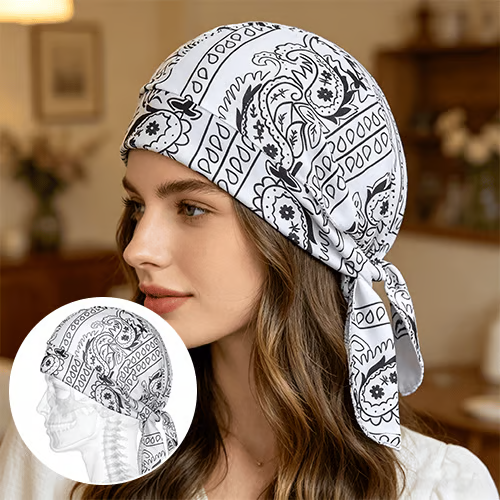 Women'S Fashion Hats - وشاح رأس للجنسين بنقشة بيزلي، مناسب