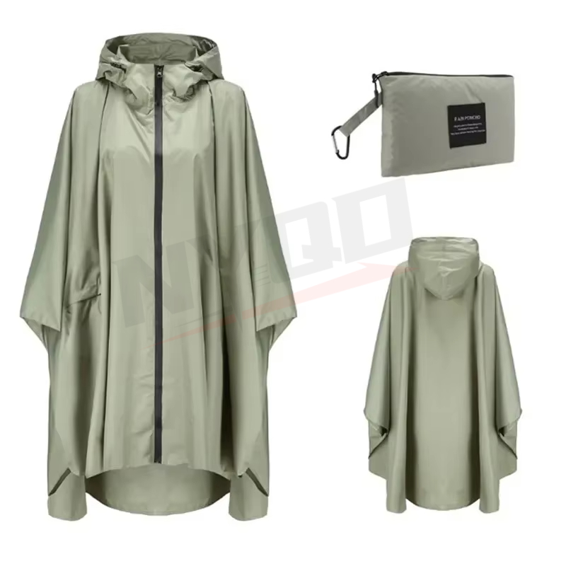 Women'S Fashion Rain Jacket - النايلون دراجة نارية الكبار معطف واق