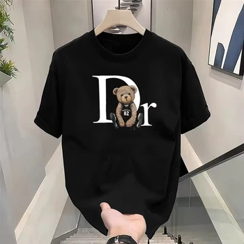 Women'S Fashion Graphic Tees - تي شيرت فاخر بطباعة دب لطيف