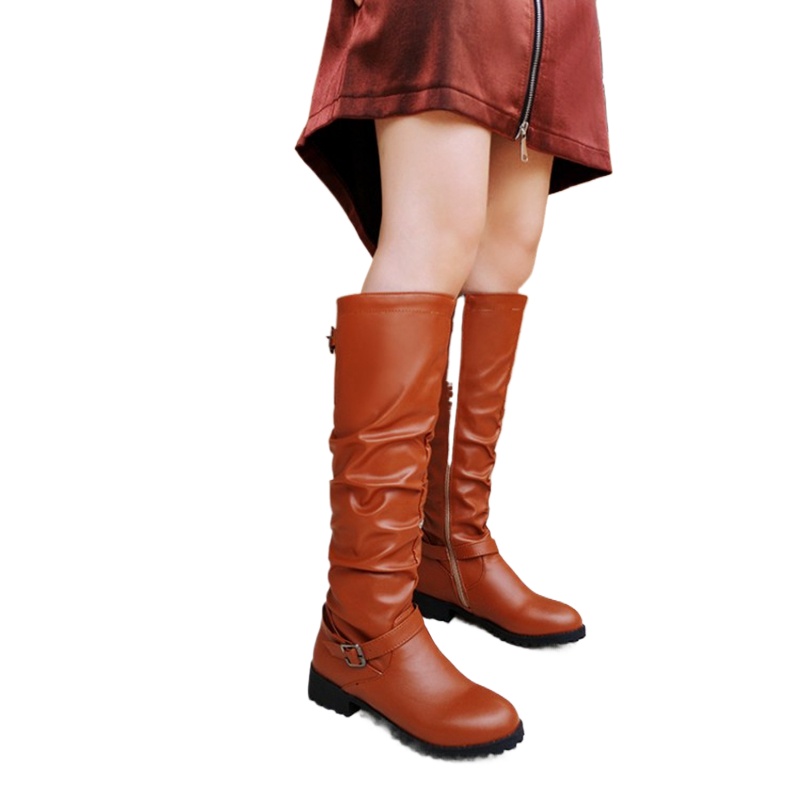 Women'S Fashion Riding Boots - أحذية نسائية طويلة حتى الركبة بتصميم