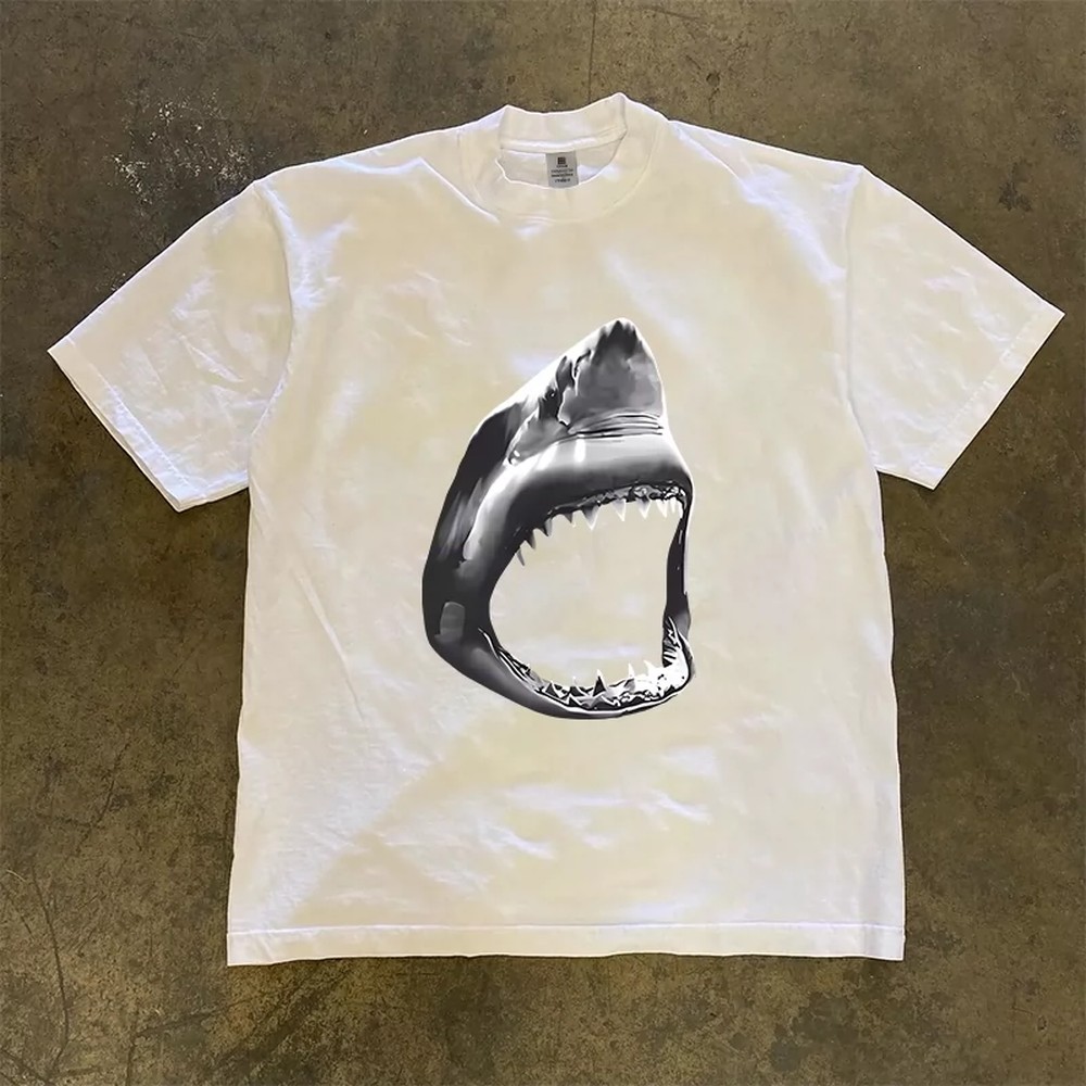 تي شيرت القرش الأبيض الرائع لل - مراجعة Women'S Fashion Graphic Tees وسعره