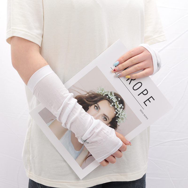 جديد الحرير الجليد كم واقية من - مراجعة Women'S Fashion Gloves وسعره
