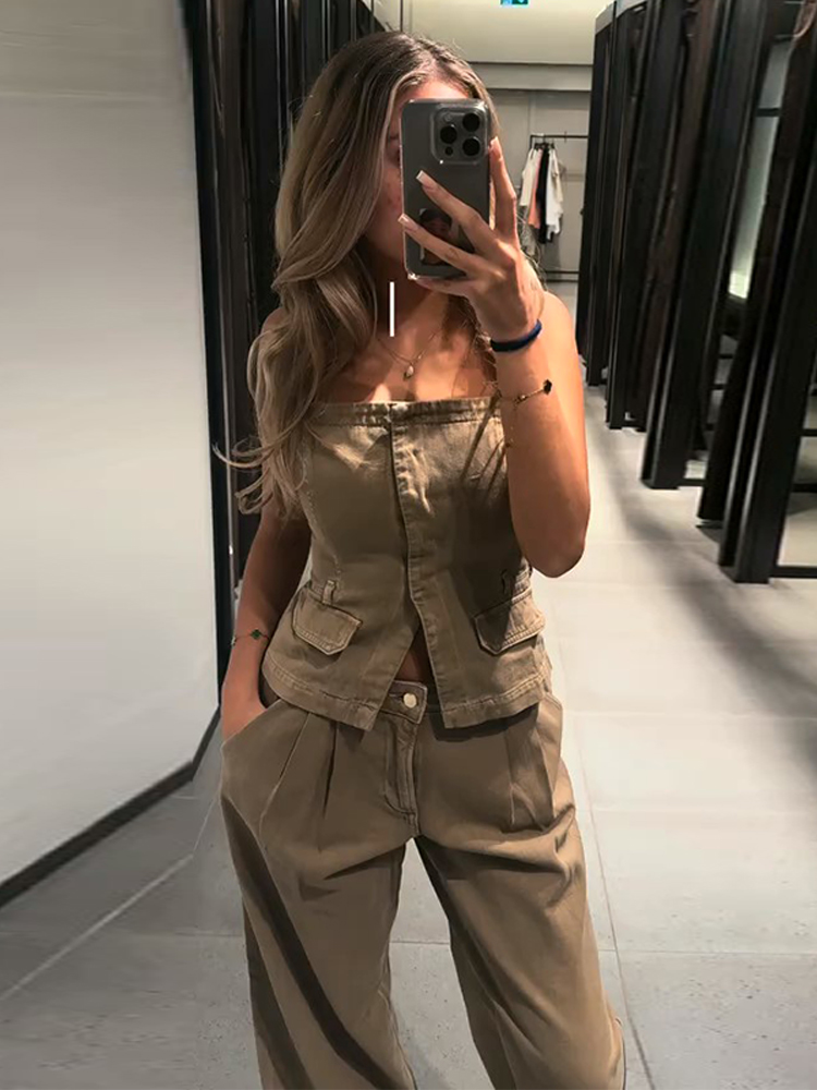 طقم نسائي Y2k موضة 2026: سترة  - مراجعة Women Fashion Jeans Top وسعره