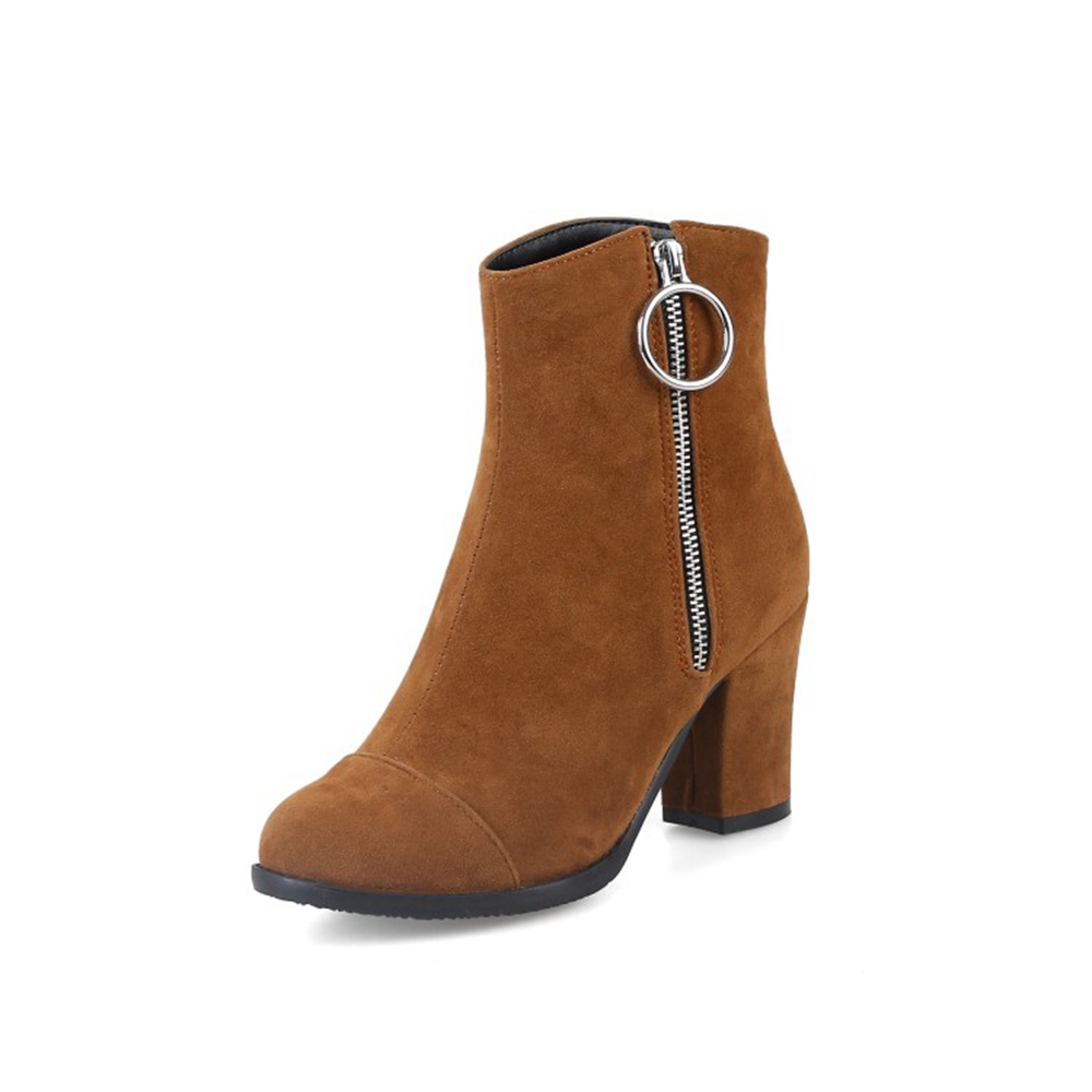 أحذية الكاحل مع سستة للنساء ،  - مراجعة Women'S Fashion Riding Boots وسعره