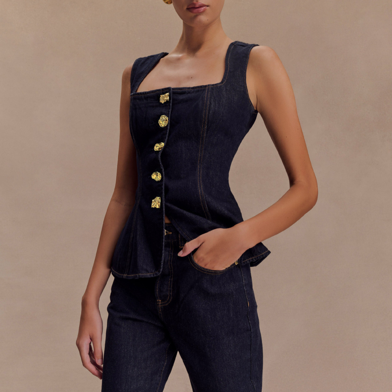 الصيف الدنيم بانت مجموعات النس - مراجعة Women Fashion Jeans Top وسعره