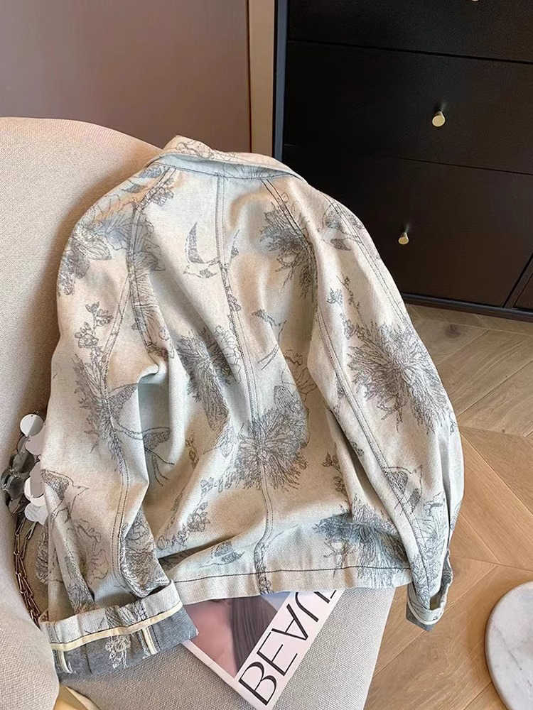 سترة نسائية من قماش الدنيم مطب - مراجعة Women Fashion Jeans Top وسعره
