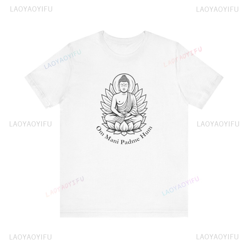 بوذا لوتس التأمل الجرافيك التي - مراجعة Women'S Fashion Graphic Tees وسعره