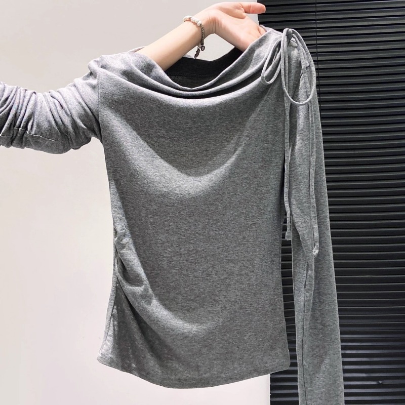 بلوزة نسائية بأكمام طويلة وربا - مراجعة Off Shoulder Top وسعره