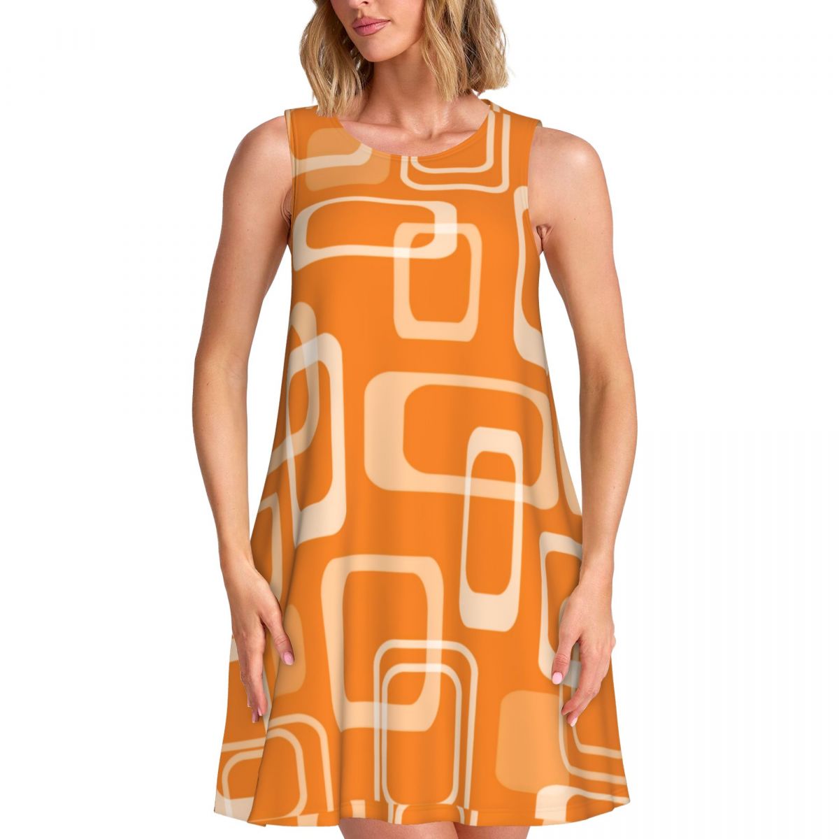 فستان برتقالي ريترو موديل الست - مراجعة Women'S Fashion In The 60S وسعره