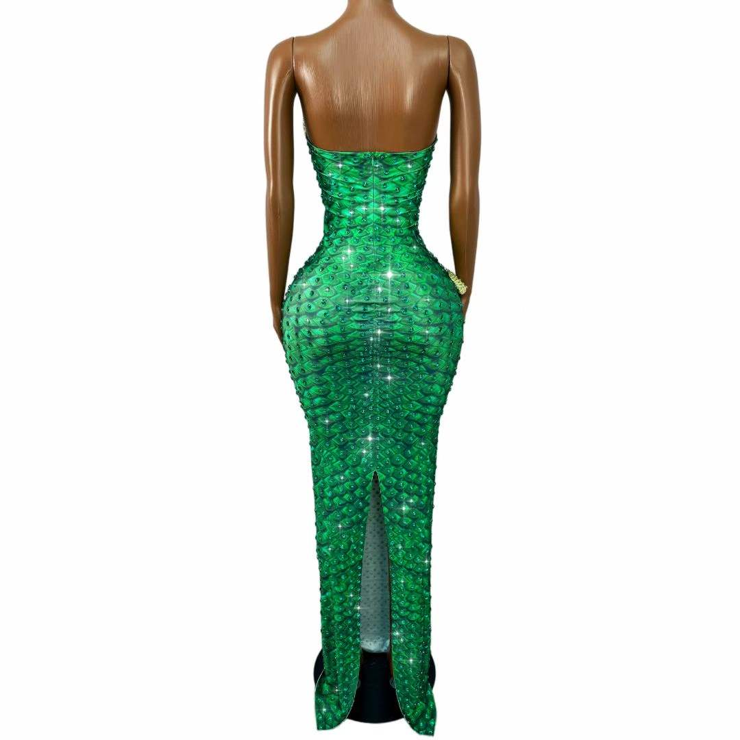 فستان أنبوبي مزين بالأحجار الك - مراجعة Women Fashion Designer Dresses Photos وسعره