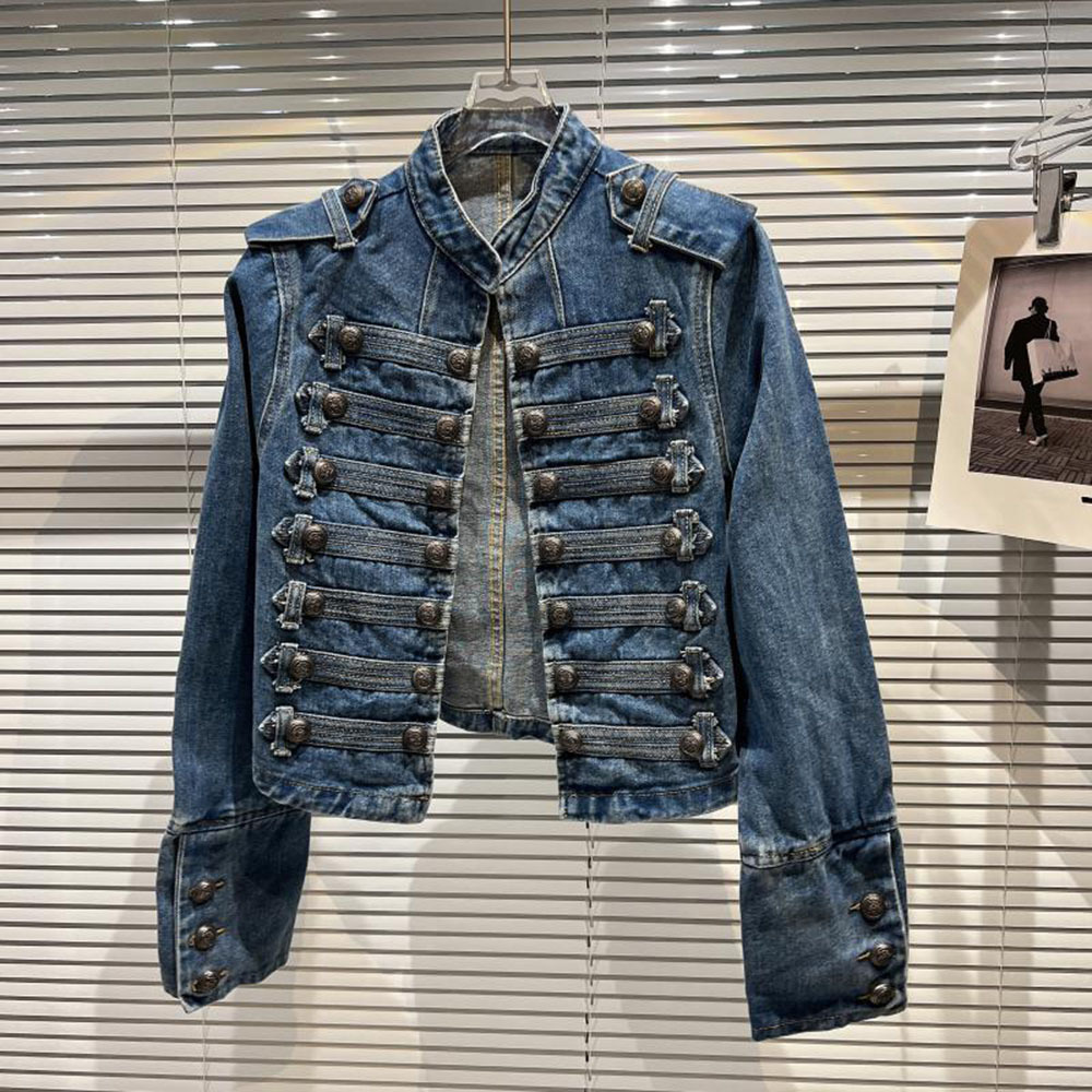 2025 ربيع الخريف المرأة سليم ا - مراجعة Women Fashion Jeans Top وسعره