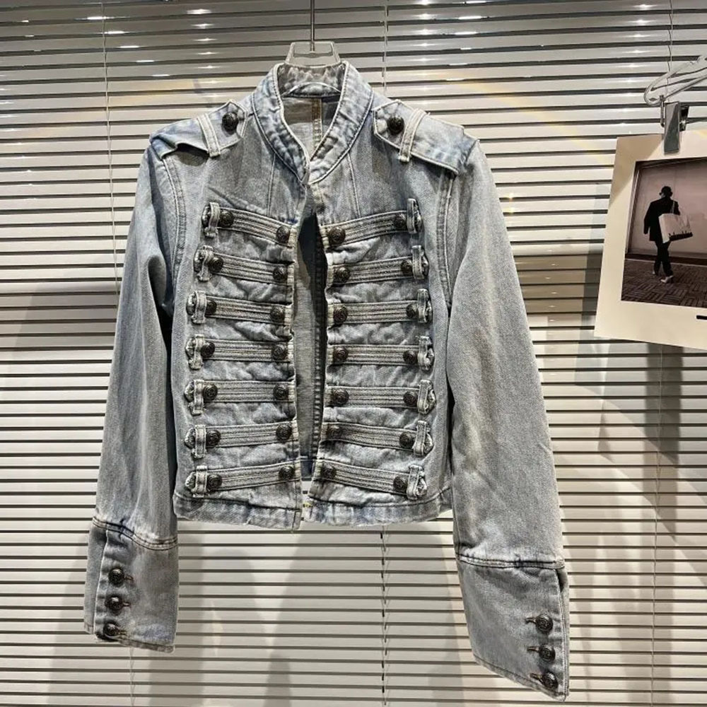 2025 ربيع الخريف المرأة سليم ا - مراجعة Women Fashion Jeans Top وسعره