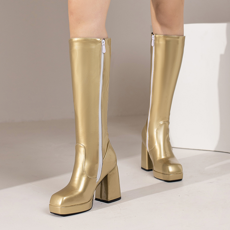 الأخضر الشتاء النساء منصة حذاء - مراجعة Women'S Fashion Riding Boots وسعره