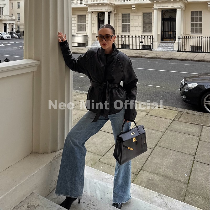 معطف نسائي عصري من الجلد الصنا - مراجعة Women Fashion Icon وسعره