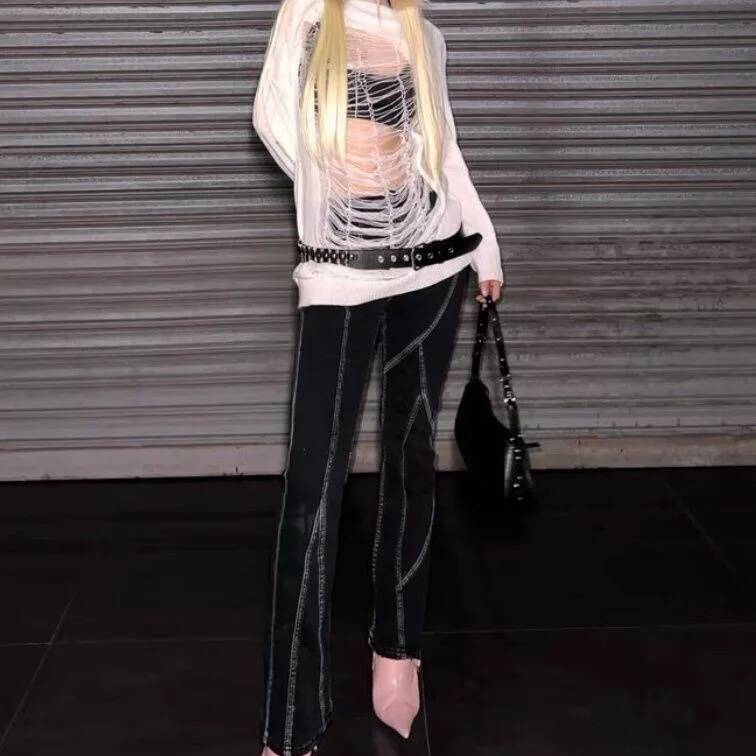 سترة محبوكة للفتيات بتصميم هار - مراجعة Off Shoulder Top وسعره