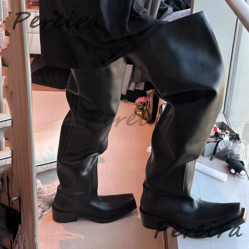 سميكة سوليد فوق الركبة الأحذية - مراجعة Women'S Fashion Riding Boots وسعره