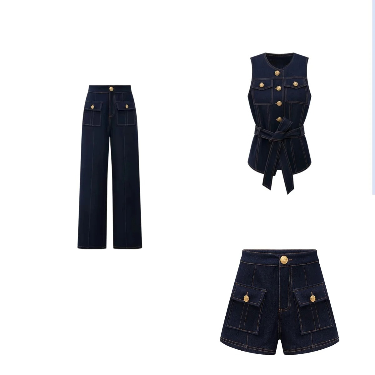 طقم أزياء عصري جديد لعام 2026  - مراجعة Women Fashion Jeans Top وسعره